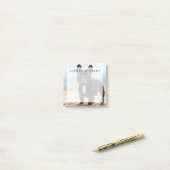 Bulldogフランスの's 遊 in the Sand(砂の中のブルドッグ) ポストイット (デスク上)