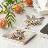 Bulldog キーホルダー (側面)