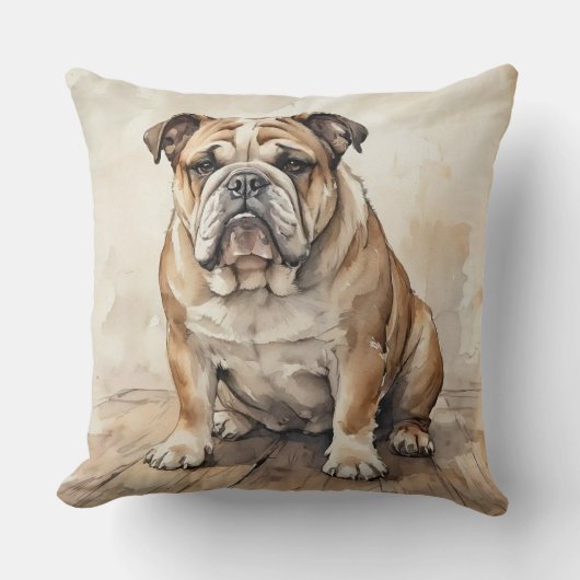 Bulldog クッション (正面)