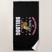 BULLDOG ビーチタオル (正面)