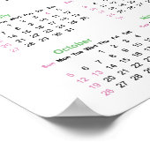 Bulldog フランスの 2025カレンダー ポスター (角)