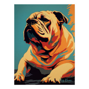 Bulldog 002 - Bruno Pokopen ポスター