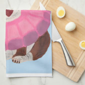 Bulldog Ballerina キッチンタオル (四つ折り)