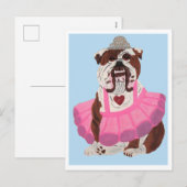 Bulldog Ballerina シーズンポストカード (正面/裏面)