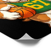 Bulldog Basketball 67 Gen Alpha Slang Srts Dog Boy ポスター (角)
