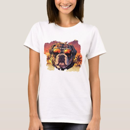 Bulldog Boss Lady Tシャツ (正面)