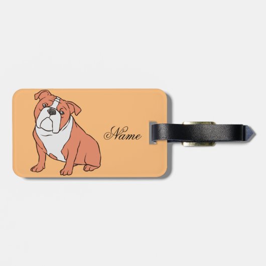 Bulldog Bread Thunder_Cove ラゲッジタグ (裏面横)