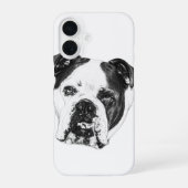 Bulldog Cafe-Table Case iPhone 16ケース (裏面)
