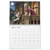 Bulldog Calendar カレンダー (2月 2026)
