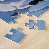 Bulldog Christmas Boat Holiday ジグソーパズル (側面)