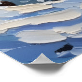 Bulldog Christmas Boat Holiday ポスター (角)