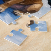 Bulldog Christmas Lighthouse Holiday ジグソーパズル (側面)