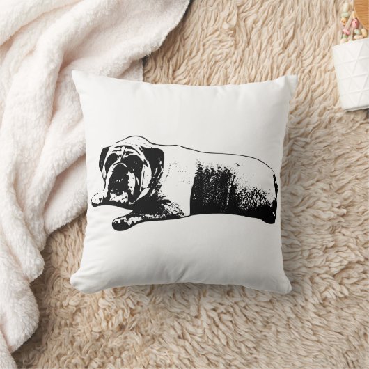 Bulldog Cozy Afternoon クッション (ブランケット)