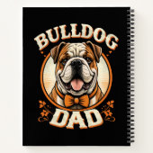 Bulldog Dad – Cute Vintage Bulldog Father’s Day ノートブック (裏面)