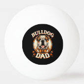 Bulldog Dad – Cute Vintage Bulldog Father’s Day 卓球ボール (正面)