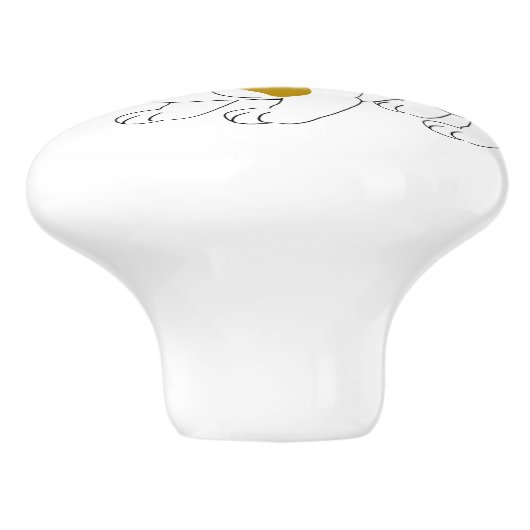 Bulldog Design セラミックノブ (側面)