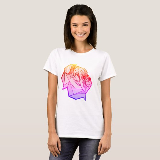 Bulldog design Ipanema Tシャツ (正面フル)