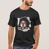 Bulldog Dog    For Father s Day Tシャツ (正面)