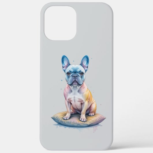 Bulldog Francés Colorido y Artístico  Case-Mate iPhoneケース (裏面)