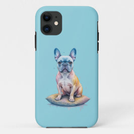 Bulldog Francés Colorido y Artístico  iPhone 11 ケース