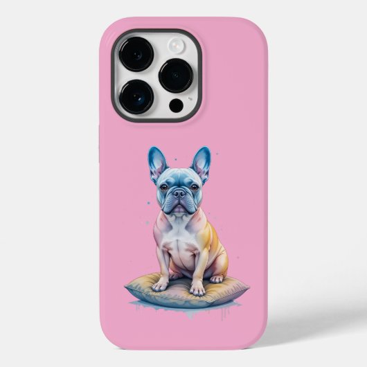 Bulldog Francés Colorido y Artístico  Case-Mate iPhoneケース (裏面)