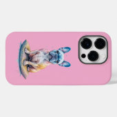 Bulldog Francés Colorido y Artístico  Case-Mate iPhoneケース (裏面 (横))