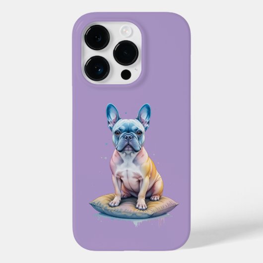 Bulldog Francés Colorido y Artístico Case-Mate iPhoneケース (裏面)