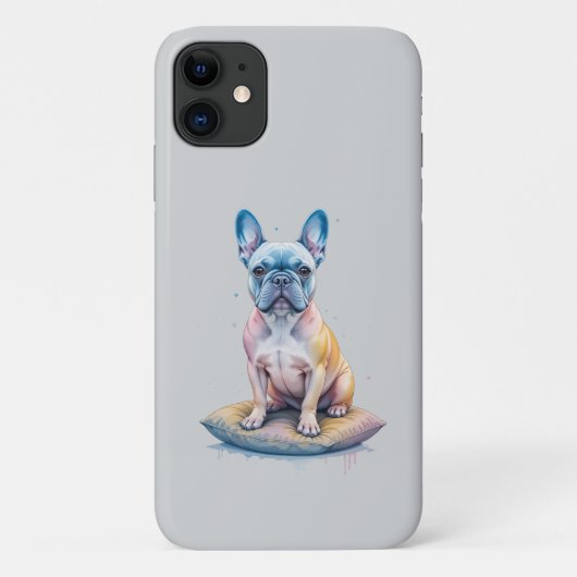Bulldog Francés Colorido y Artístico  Case-Mate iPhoneケース (裏面)