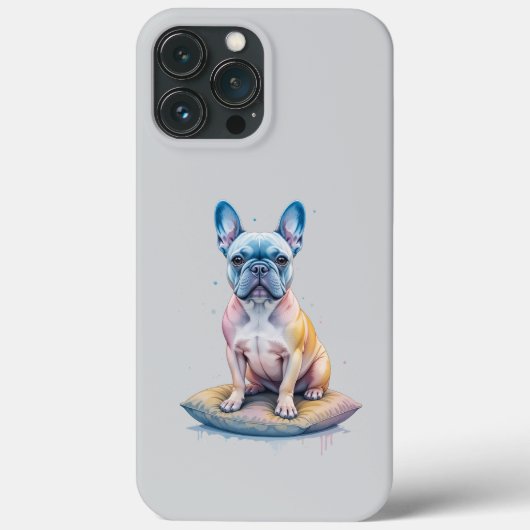 Bulldog Francés Colorido y Artístico  Case-Mate iPhoneケース (裏面)