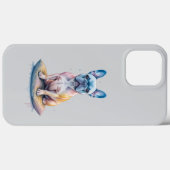 Bulldog Francés Colorido y Artístico  Case-Mate iPhoneケース (裏面 (横))