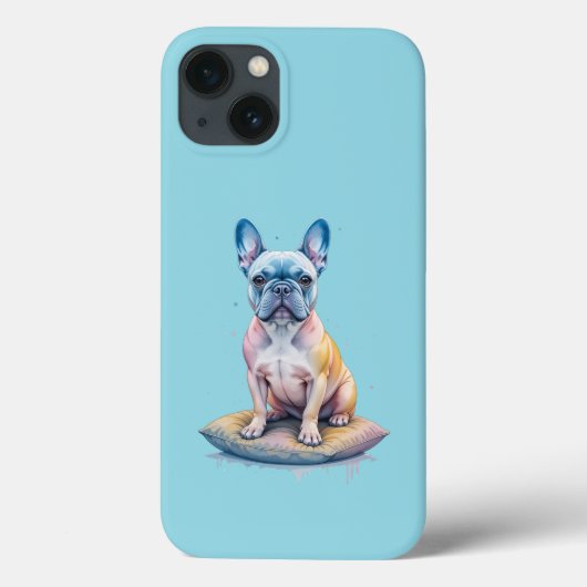 Bulldog Francés Colorido y Artístico  Case-Mate iPhoneケース (裏面)