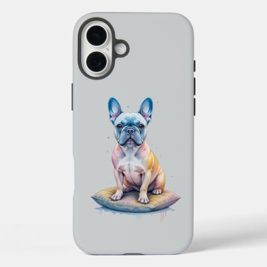 Bulldog Francés Colorido y Artístico  Case-Mate iPhoneケース (裏面)