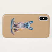 Bulldog Francés Colorido y Artístico Case-Mate iPhoneケース (裏面(横))