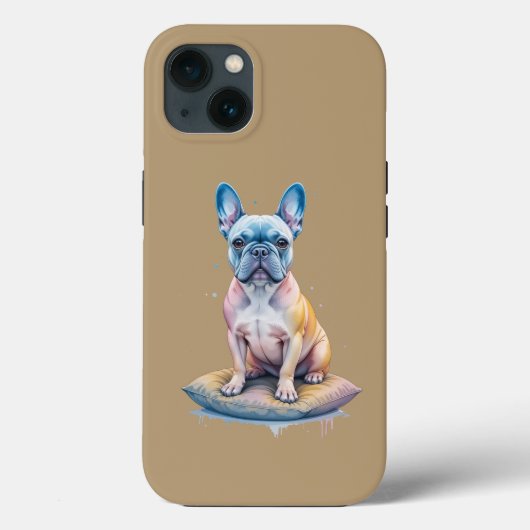 Bulldog Francés Colorido y Artístico  Case-Mate iPhoneケース (裏面)
