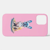 Bulldog Francés Colorido y Artístico  Case-Mate iPhoneケース (裏面 (横))