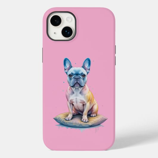 Bulldog Francés Colorido y Artístico  Case-Mate iPhoneケース (裏面)
