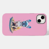 Bulldog Francés Colorido y Artístico  Case-Mate iPhoneケース (裏面 (横))