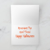 Bulldog Halloween Card カード (内部)