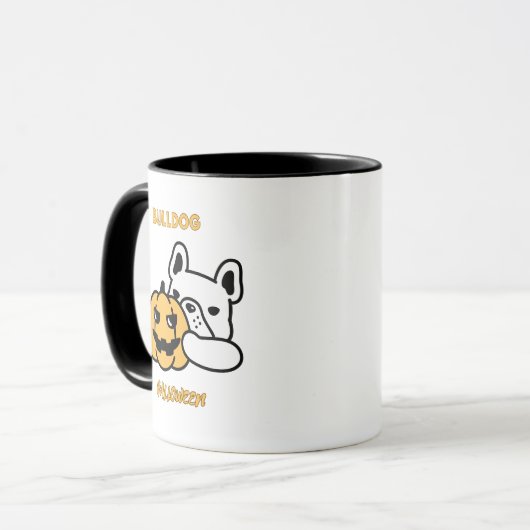 Bulldog HALLOWEEN Mug マグカップ (正面左)