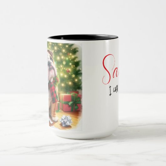 Bulldog I Can Explain Christmas Coffee Mug Cup マグカップ (中央)