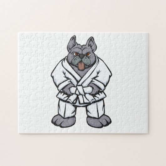 Bulldog jiu jitsu | choose background color ジグソーパズル (横)