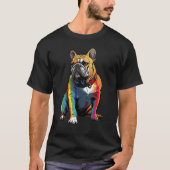 Bulldog LGBT Pride Colors Tシャツ (正面)
