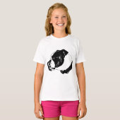 Bulldog Lick Look Winter Tee Tシャツ (正面フル)