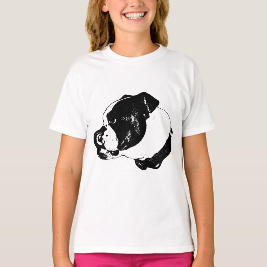 Bulldog Lick Look Winter Tee Tシャツ (正面)