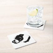 Bulldog Lick Stone Coaster スクエアペーパーコースター (インサイチュ)