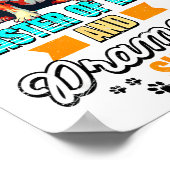 Bulldog Lover Funny Bulldog Retro  ポスター (角)