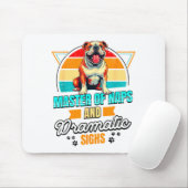 Bulldog Lover Funny Bulldog Retro  マウスパッド (マウス)