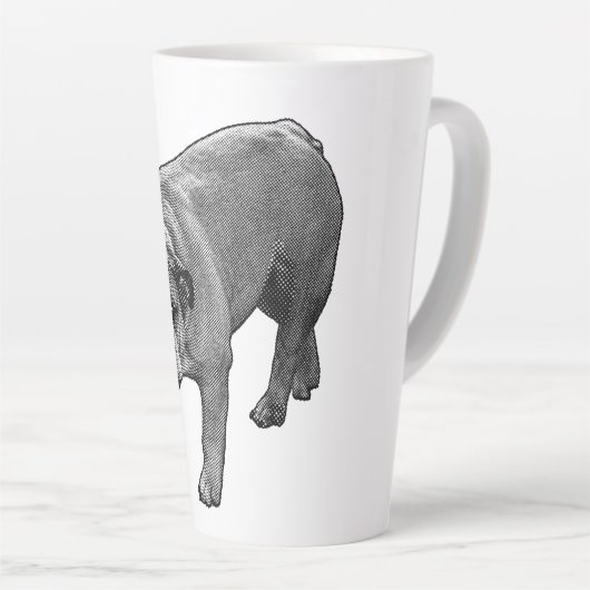 Bulldog Merry Dot Brew カフェラテマグ (右アングル)