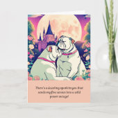 bulldog message happy birthday カード (正面)