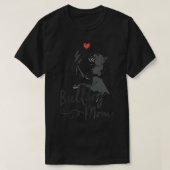 Bulldog Mom Cute Dog Illustration with Human Hand Tシャツ (デザイン正面)